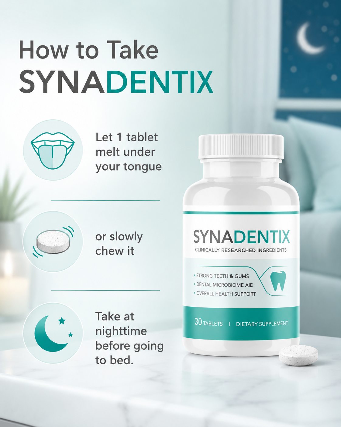 How to take Synadentix chewable tablets
